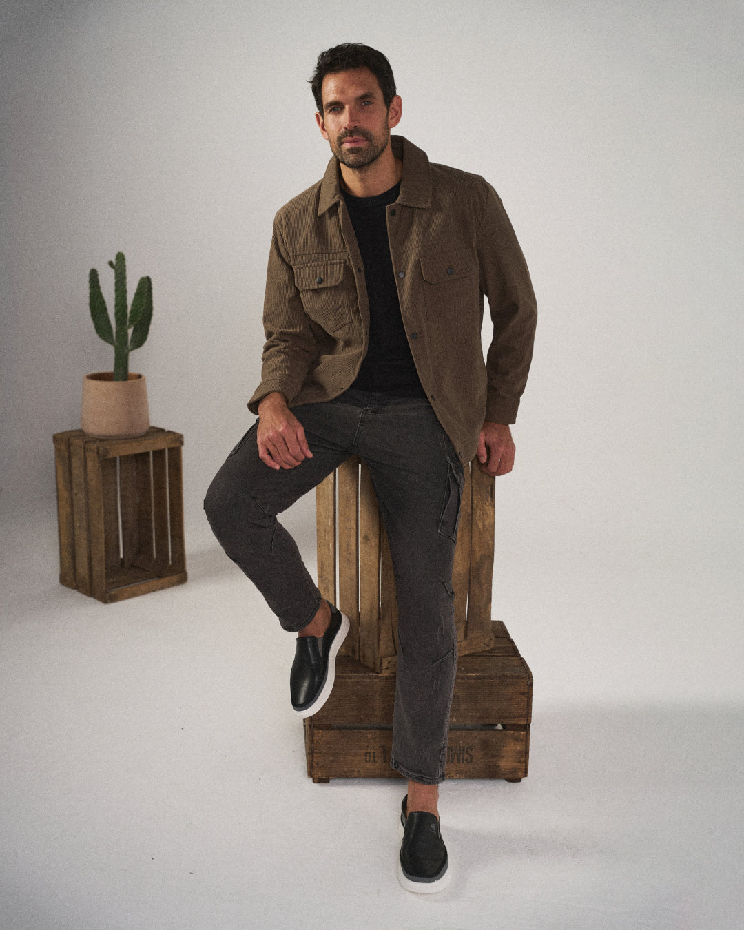 Signature Leather Slip-On Shoes