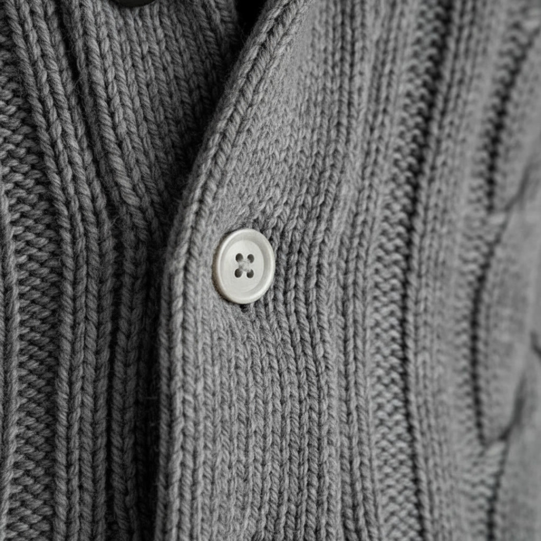 GIUSEPPE ADRIANO CABLE KNIT CARDIGAN