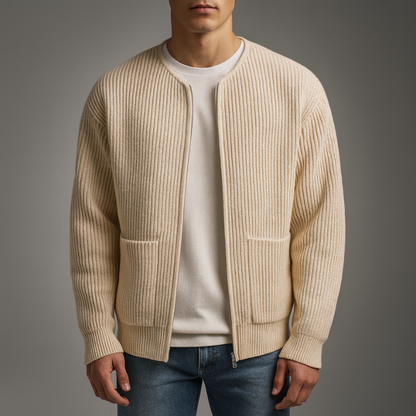 Oliver Knit Zip Cardigan