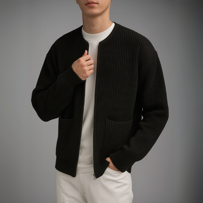 Oliver Knit Zip Cardigan