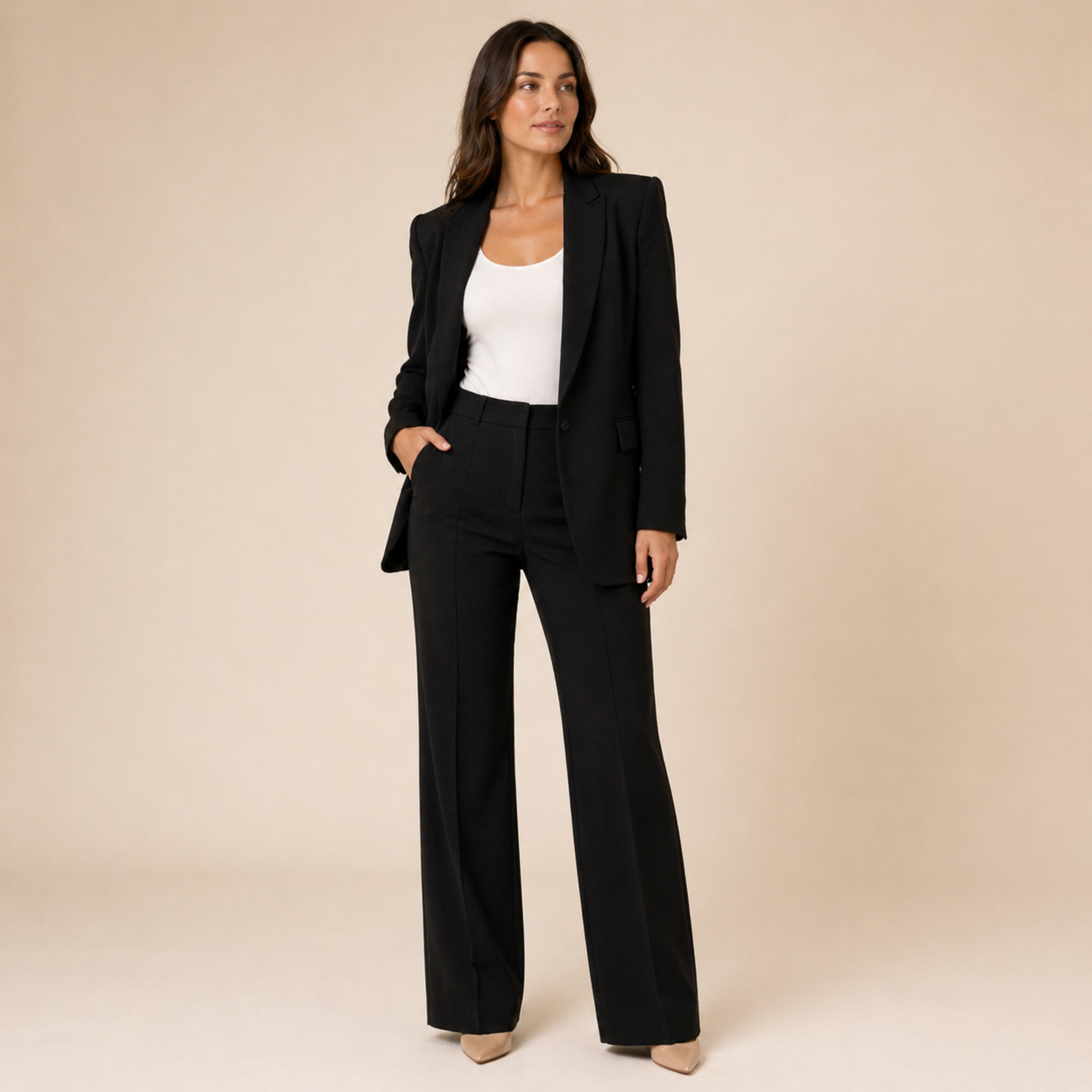 Vanessa™ | Elegant Suit Set with Flared Pants
