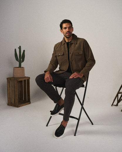 Signature Leather Slip-On Shoes