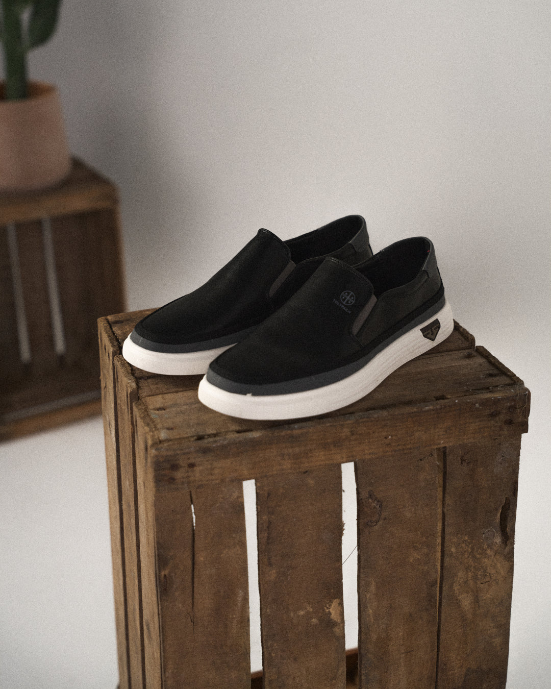 Signature Leather Slip-On Shoes