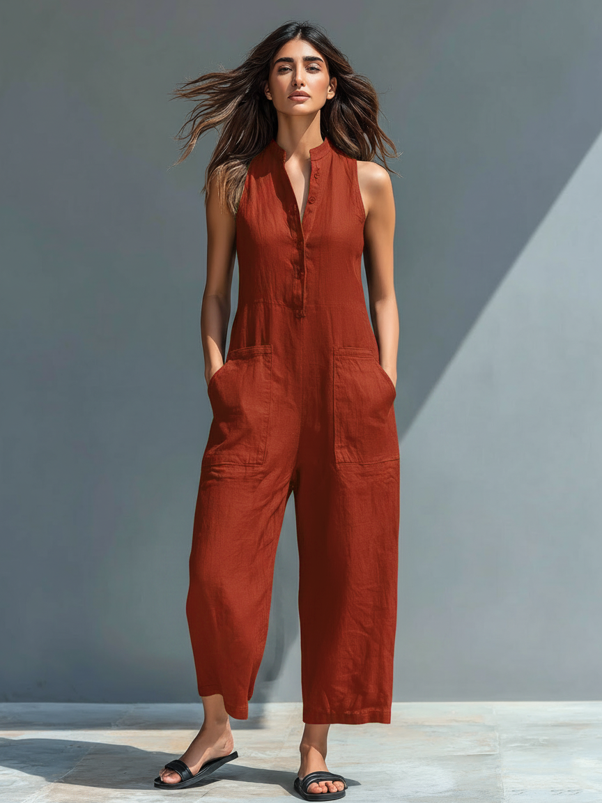 Amara Elegant Sleeveless Jumpsuit
