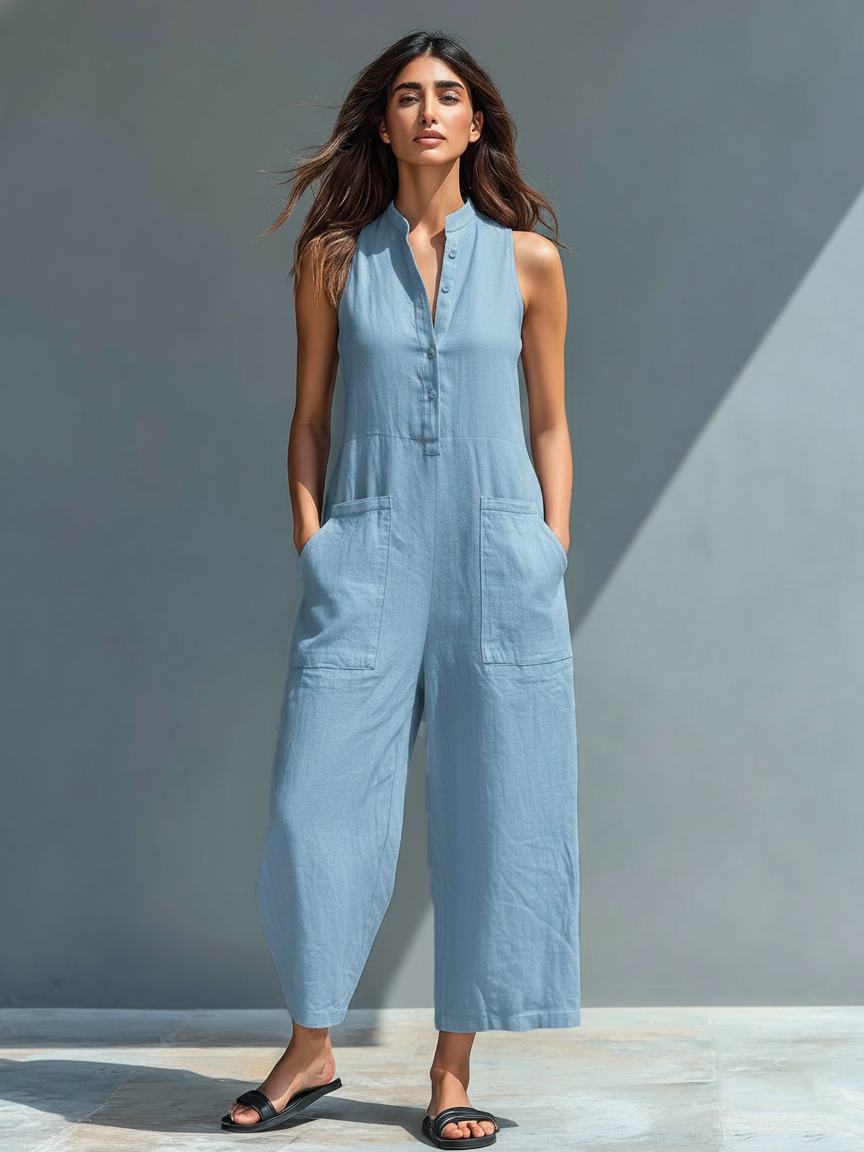 Amara Elegant Sleeveless Jumpsuit