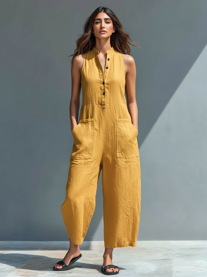 Amara Elegant Sleeveless Jumpsuit