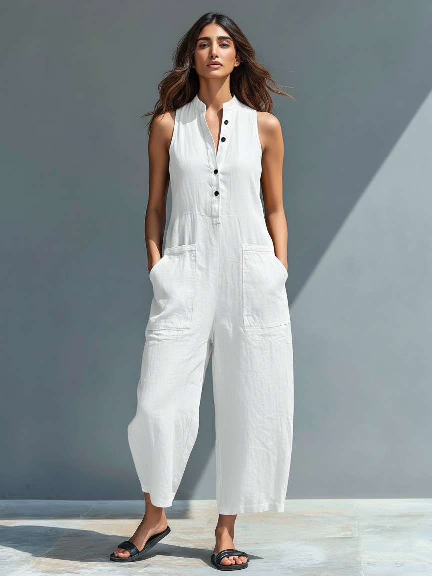 Amara Elegant Sleeveless Jumpsuit