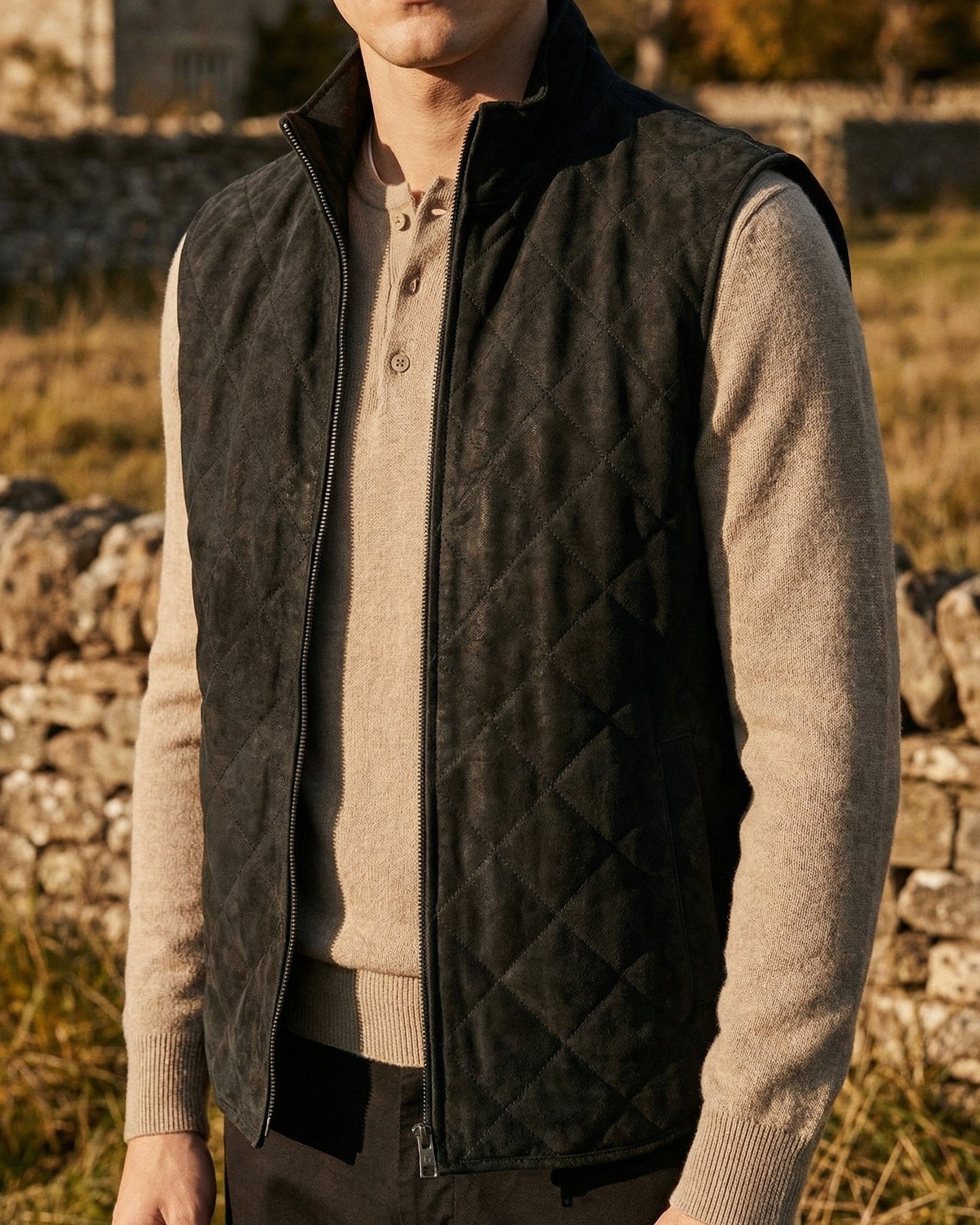Italian Suede Vest