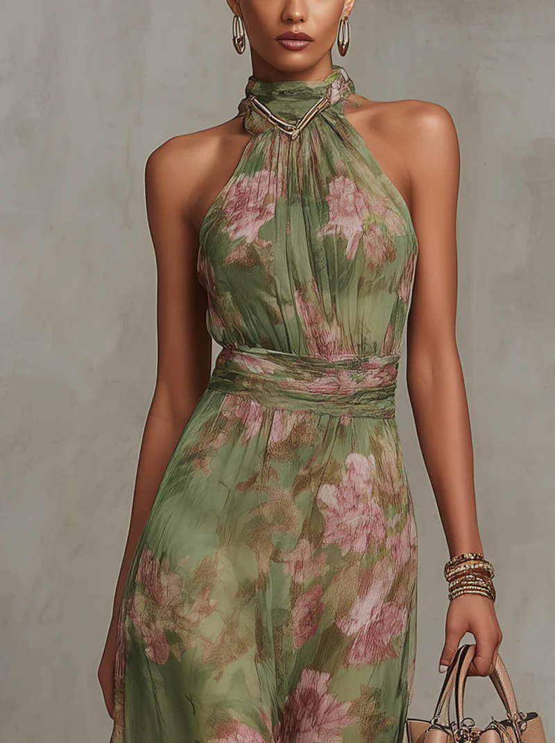 Chloe Elegant Floral Summer Dress
