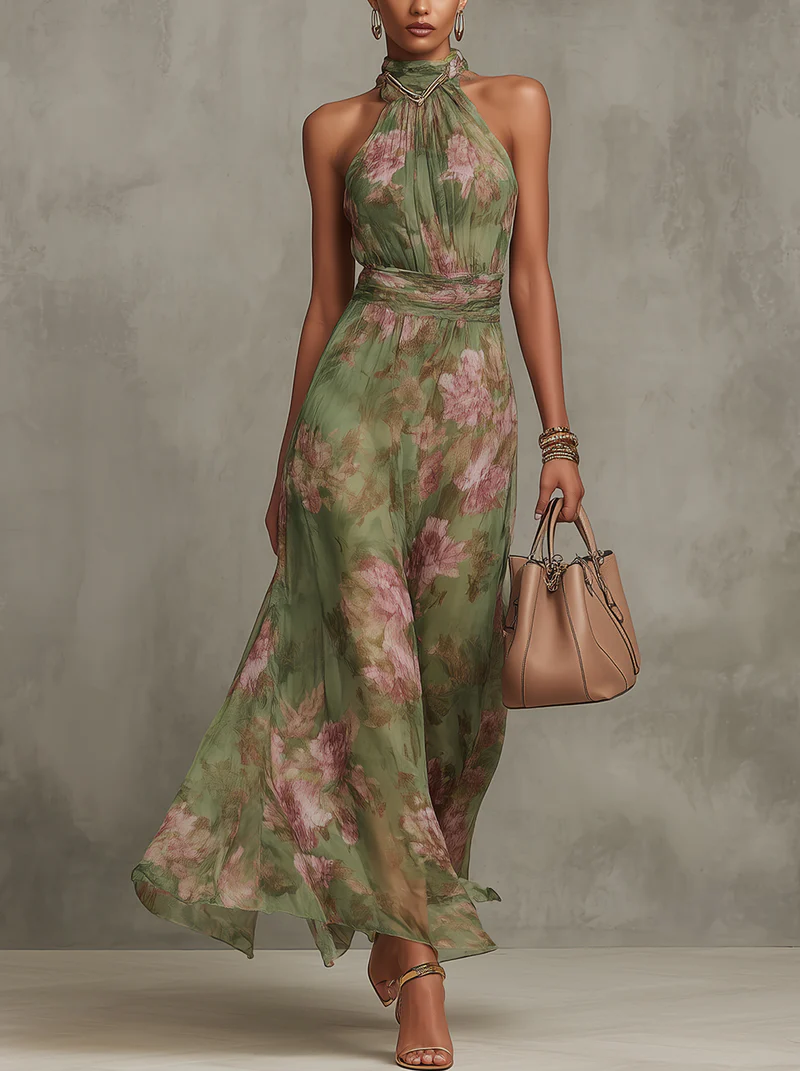 Chloe Elegant Floral Summer Dress