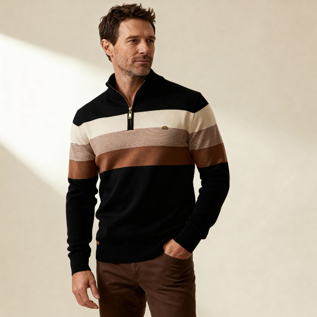 Burk Quarter Zip Sweater