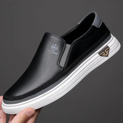 Signature Leather Slip-On Shoes