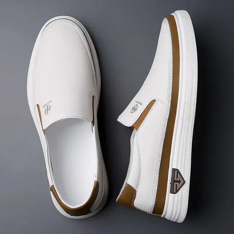 Signature Leather Slip-On Shoes