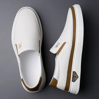 Signature Leather Slip-On Shoes