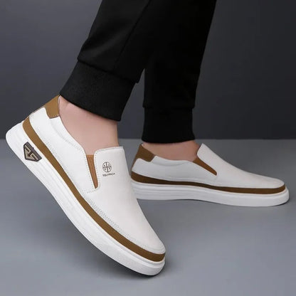 Signature Leather Slip-On Shoes